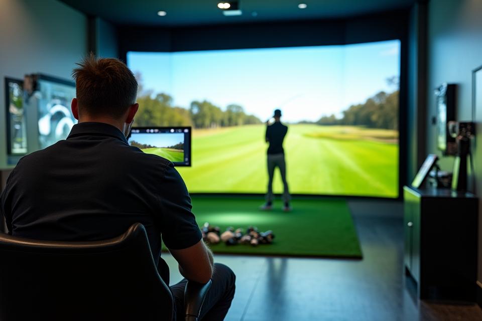 State-of-the-art club fitting studio with launch monitor technology